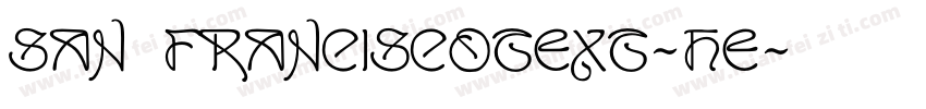 San Franciscotext-he字体转换